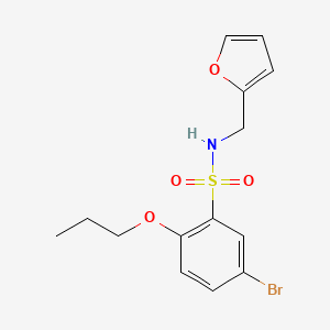 [(5-Bromo-2-propoxyphenyl)sulfonyl](2-furylmethyl)amine