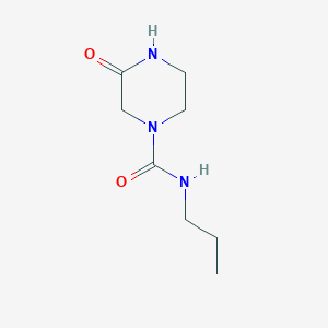 molecular formula C8H15N3O2 B2437859 3-oxo-N-propylpiperazine-1-carboxamide CAS No. 1250560-56-5