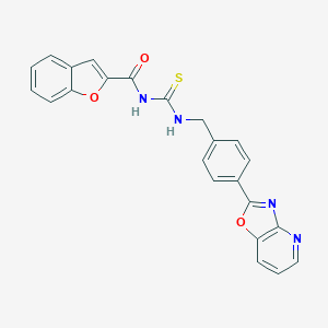 N-(1-benzofuran-2-ylcarbonyl)-N'-(4-[1,3]oxazolo[4,5-b]pyridin-2-ylbenzyl)thiourea