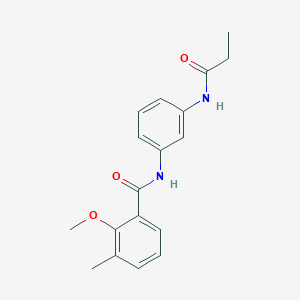 molecular formula C18H20N2O3 B243790 2-methoxy-3-methyl-N-[3-(propionylamino)phenyl]benzamide 