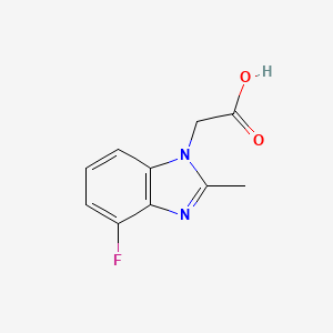 molecular formula C10H9FN2O2 B2437918 2-(4-Fluoro-2-methyl-1H-benzo[d]imidazol-1-yl)acetic acid CAS No. 1784835-70-6