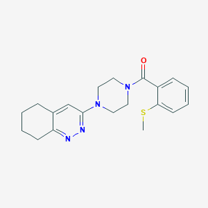 (2-(Methylthio)phenyl)(4-(5,6,7,8-tetrahydrocinnolin-3-yl)piperazin-1-yl)methanone