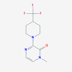 molecular formula C11H14F3N3O B2437926 1-Methyl-3-[4-(trifluoromethyl)piperidin-1-yl]-1,2-dihydropyrazin-2-one CAS No. 2097859-65-7