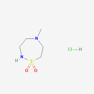 5-Methyl-1,2,5-thiadiazepane 1,1-dioxide;hydrochloride