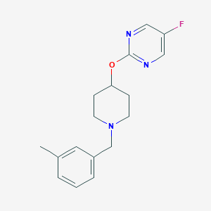 5-Fluoro-2-[1-[(3-methylphenyl)methyl]piperidin-4-yl]oxypyrimidine