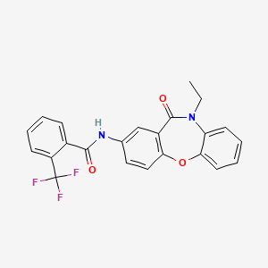 N-(10-ethyl-11-oxo-10,11-dihydrodibenzo[b,f][1,4]oxazepin-2-yl)-2-(trifluoromethyl)benzamide
