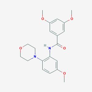 3,5-dimethoxy-N-[5-methoxy-2-(4-morpholinyl)phenyl]benzamide