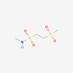 molecular formula C4H11NO4S2 B2437991 2-methanesulfonyl-N-methylethane-1-sulfonamide CAS No. 98785-29-6