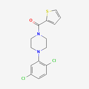 molecular formula C15H14Cl2N2OS B2438008 1-(2,5-Dichlorophenyl)-4-(thiophene-2-carbonyl)piperazine CAS No. 878625-22-0