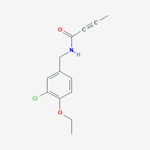 N-[(3-chloro-4-ethoxyphenyl)methyl]but-2-ynamide