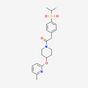 1-{4-[(6-methylpyridin-2-yl)oxy]piperidin-1-yl}-2-[4-(propane-2-sulfonyl)phenyl]ethan-1-one