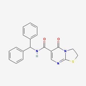 N-benzhydryl-5-oxo-3,5-dihydro-2H-thiazolo[3,2-a]pyrimidine-6-carboxamide