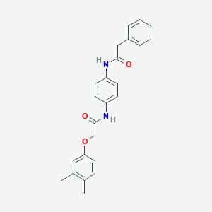 molecular formula C24H24N2O3 B243802 2-(3,4-dimethylphenoxy)-N-{4-[(phenylacetyl)amino]phenyl}acetamide 