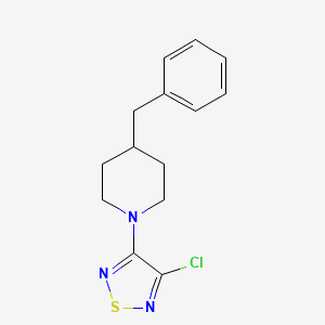 molecular formula C14H16ClN3S B2438036 3-(4-Benzylpiperidin-1-yl)-4-chloro-1,2,5-thiadiazole CAS No. 1154574-50-1