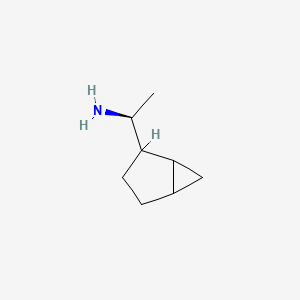 molecular formula C8H15N B2438075 (1S)-1-(2-Bicyclo[3.1.0]hexanyl)ethanamine CAS No. 2248215-21-4