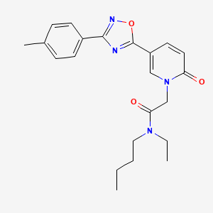 molecular formula C22H26N4O3 B2438080 2-(4-ethylphenoxy)-N-(7-methyl-5-oxo-5H-[1,3]thiazolo[3,2-a]pyrimidin-6-yl)acetamide CAS No. 1251703-05-5