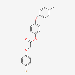 molecular formula C21H17BrO4 B2438096 4-(对甲苯氧基)苯基 2-(4-溴苯氧基)乙酸酯 CAS No. 392237-57-9