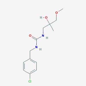 molecular formula C13H19ClN2O3 B2438098 1-(4-Chlorobenzyl)-3-(2-hydroxy-3-methoxy-2-methylpropyl)urea CAS No. 1334369-86-6