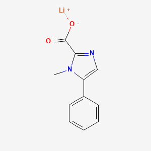 molecular formula C11H9LiN2O2 B2438130 Lithium;1-methyl-5-phenylimidazole-2-carboxylate CAS No. 2260931-79-9