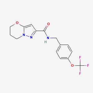 N-(4-(trifluoromethoxy)benzyl)-6,7-dihydro-5H-pyrazolo[5,1-b][1,3]oxazine-2-carboxamide