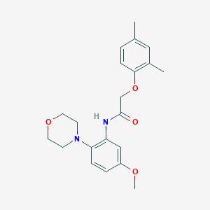 molecular formula C21H26N2O4 B243815 2-(2,4-dimethylphenoxy)-N-[5-methoxy-2-(4-morpholinyl)phenyl]acetamide 