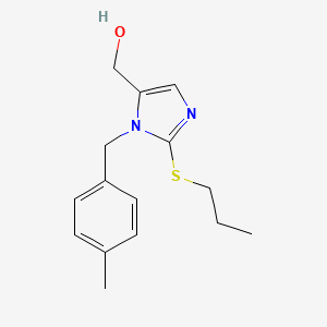 (1-(4-methylbenzyl)-2-(propylthio)-1H-imidazol-5-yl)methanol