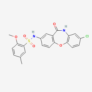 N-(8-chloro-11-oxo-10,11-dihydrodibenzo[b,f][1,4]oxazepin-2-yl)-2-methoxy-5-methylbenzenesulfonamide