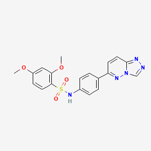 molecular formula C19H17N5O4S B2438184 2,4-二甲氧基-N-[4-([1,2,4]三唑并[4,3-b]哒嗪-6-基)苯基]苯磺酰胺 CAS No. 894069-37-5