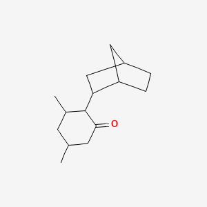 molecular formula C15H24O B2438188 2-(Bicyclo[2.2.1]hept-2-yl)-3,5-dimethylcyclohexanone CAS No. 4755-32-2