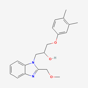 3-(3,4-Dimethylphenoxy)-1-[2-(methoxymethyl)benzimidazolyl]propan-2-ol