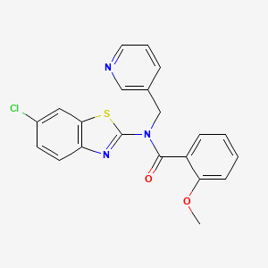 N-(6-chlorobenzo[d]thiazol-2-yl)-2-methoxy-N-(pyridin-3-ylmethyl)benzamide