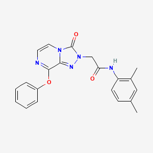 molecular formula C21H19N5O3 B2438200 N-(2,4-dimethylphenyl)-2-(3-oxo-8-phenoxy-[1,2,4]triazolo[4,3-a]pyrazin-2(3H)-yl)acetamide CAS No. 1251601-79-2