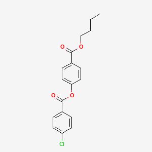 molecular formula C18H17ClO4 B2438202 4-(丁氧羰基)苯基4-氯苯甲酸酯 CAS No. 331462-13-6