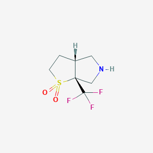 (3Ar,6aR)-6a-(trifluoromethyl)-2,3,3a,4,5,6-hexahydrothieno[2,3-c]pyrrole 1,1-dioxide