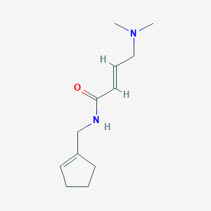 (E)-N-(Cyclopenten-1-ylmethyl)-4-(dimethylamino)but-2-enamide