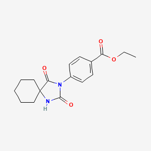 Ethyl 4-(2,4-dioxo-1,3-diazaspiro[4.5]dec-3-yl)benzoate