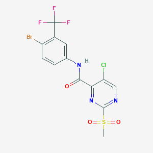 N-[4-bromo-3-(trifluoromethyl)phenyl]-5-chloro-2-methanesulfonylpyrimidine-4-carboxamide