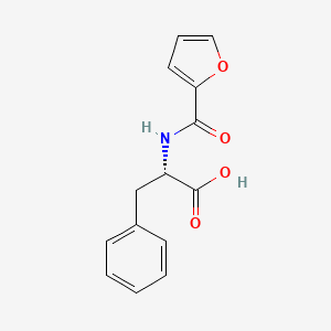 molecular formula C14H13NO4 B2438231 (2S)-2-(furan-2-carbonylamino)-3-phenylpropanoic acid CAS No. 354136-02-0