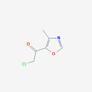 molecular formula C6H6ClNO2 B2438239 2-Chloro-1-(4-methyl-1,3-oxazol-5-yl)ethan-1-one CAS No. 1542746-09-7