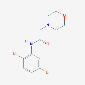 molecular formula C12H14Br2N2O2 B2438241 N-(2,5-二溴苯基)-2-(吗啉-4-基)乙酰胺 CAS No. 331460-39-0