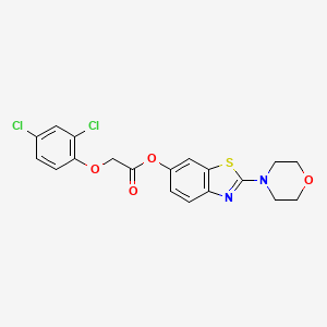 B2438243 2-Morpholinobenzo[d]thiazol-6-yl 2-(2,4-dichlorophenoxy)acetate CAS No. 953196-40-2