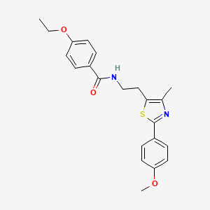 molecular formula C22H24N2O3S B2438245 4-乙氧基-N-{2-[2-(4-甲氧基苯基)-4-甲基-1,3-噻唑-5-基]乙基}苯甲酰胺 CAS No. 893996-04-8