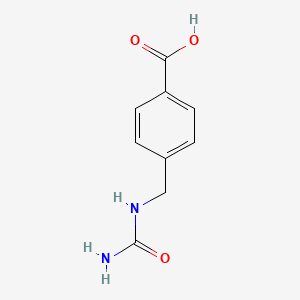 molecular formula C9H10N2O3 B2438254 4-[(Carbamoylamino)methyl]benzoic acid CAS No. 2372-49-8
