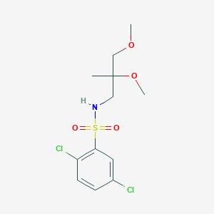 molecular formula C12H17Cl2NO4S B2438255 2,5-dichloro-N-(2,3-dimethoxy-2-methylpropyl)benzene-1-sulfonamide CAS No. 2034586-77-9