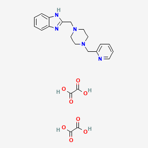 2-((4-(pyridin-2-ylmethyl)piperazin-1-yl)methyl)-1H-benzo[d]imidazole dioxalate