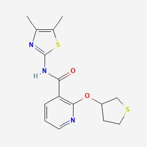 N-(4,5-dimethyl-1,3-thiazol-2-yl)-2-(thiolan-3-yloxy)pyridine-3-carboxamide