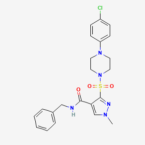 2-[4-(benzylamino)-2-oxoquinazolin-1(2H)-yl]-N-(3-fluoro-4-methylphenyl)acetamide
