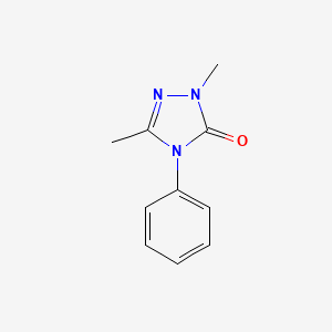 molecular formula C10H11N3O B2438280 3-オキソ-2,4-ジヒドロ-3H-1,2,4-トリアゾール-4-イル-フェニル-2,5-ジメチル CAS No. 944-47-8