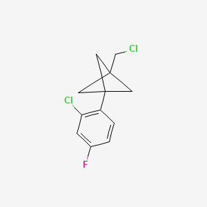 1-(2-Chloro-4-fluorophenyl)-3-(chloromethyl)bicyclo[1.1.1]pentane