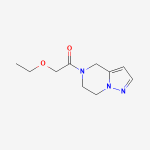 molecular formula C10H15N3O2 B2438284 1-(6,7-dihydropyrazolo[1,5-a]pyrazin-5(4H)-yl)-2-ethoxyethanone CAS No. 2034399-29-4